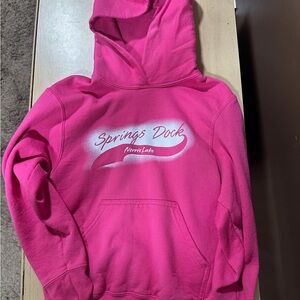 Norris Lake Pink Kids Hoodie